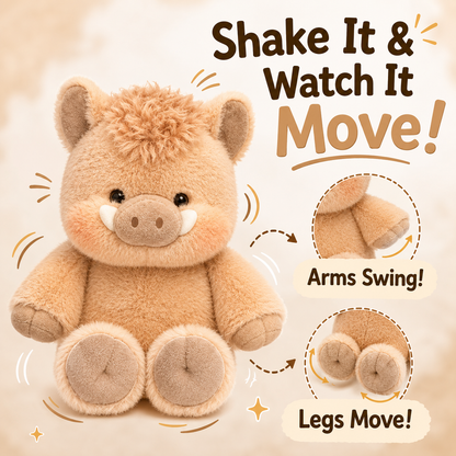 Cute Running Wild Boar Stuffed Animal