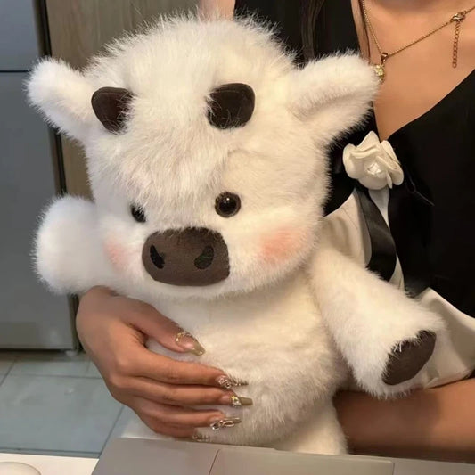 Cute Running Scottish Highland Cow Stuffed Animal