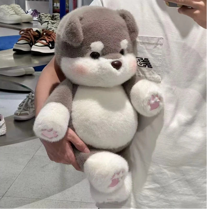 Cute Running Alaskan Malamute Stuffed Animal